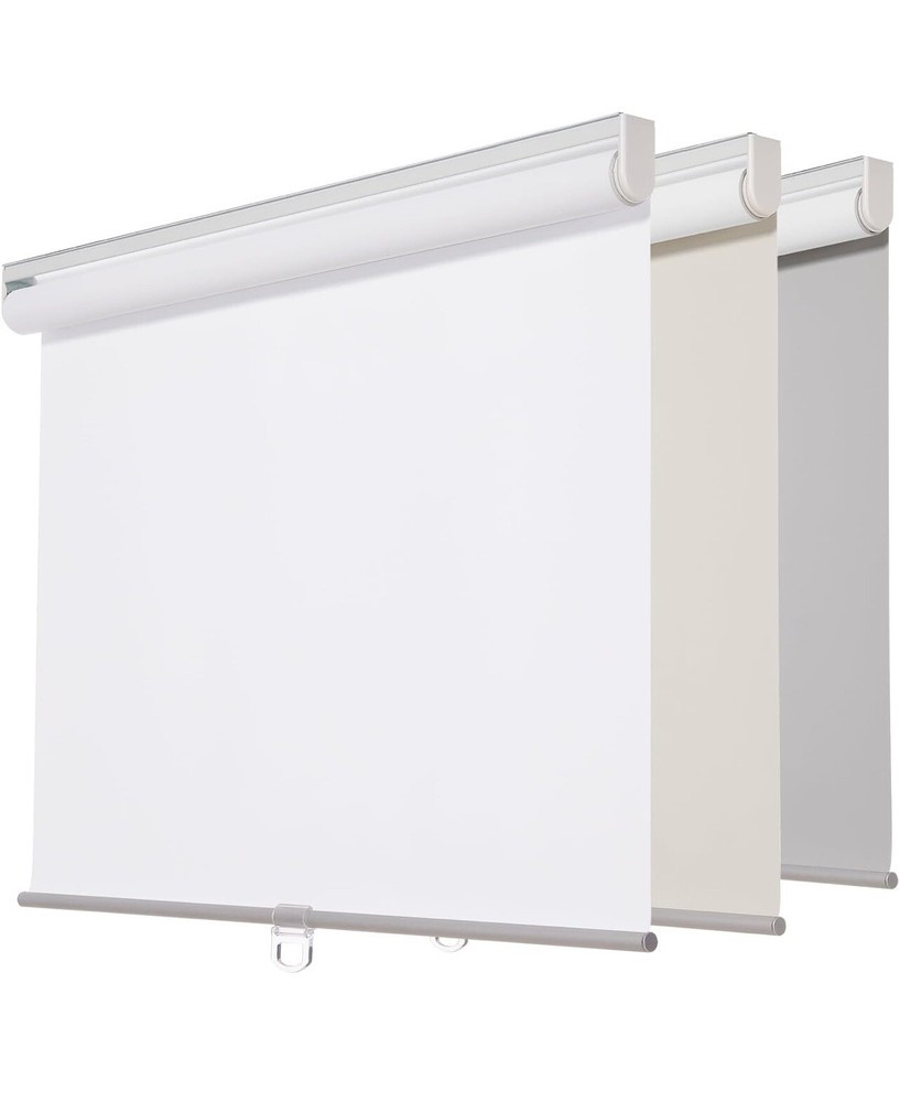 Persilux Cordless Window Shades Roller Blinds (35" W x 72" H, White) 100%