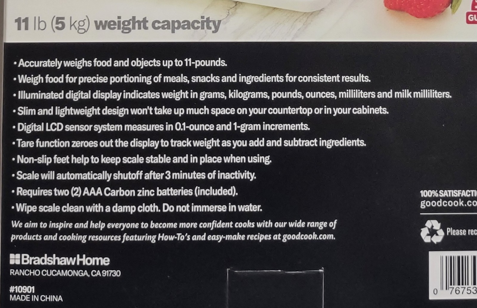 New Precision Digital Kitchen Scale, Goodcook Brand, 11 LB(5KG) Capacity gallery