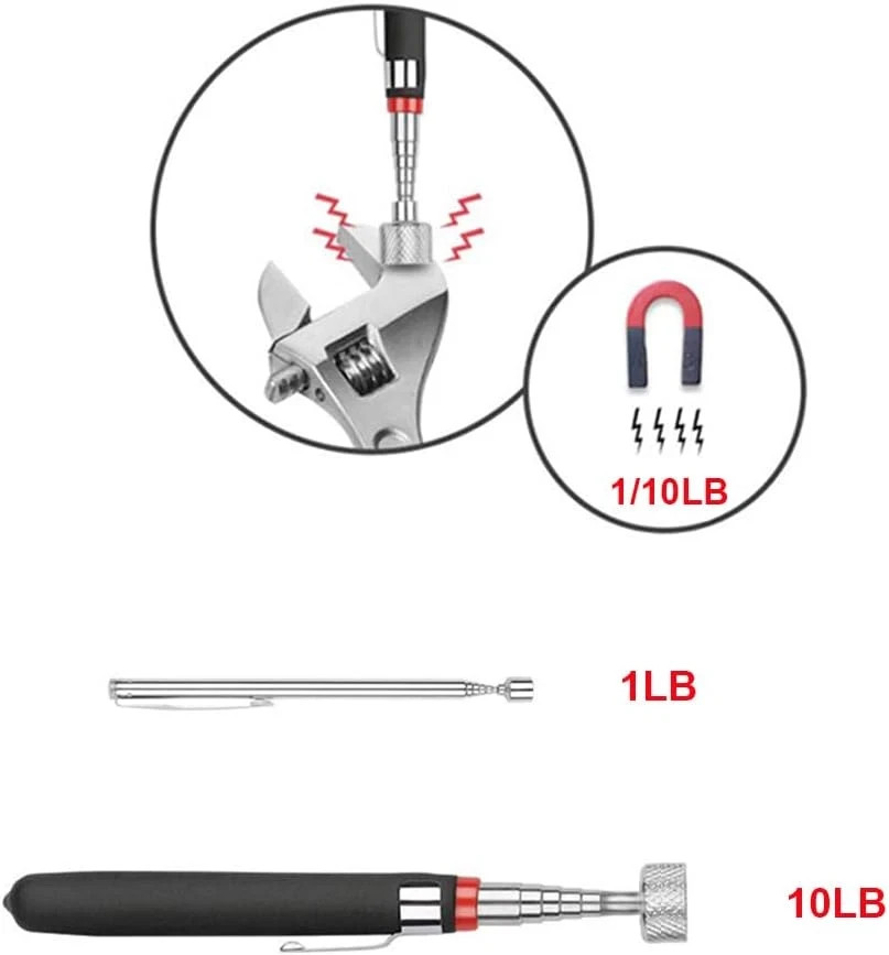 4 Pack Telescoping Magnetic Pickup Tools Flexible Grabber Claw & Magnet Set gallery