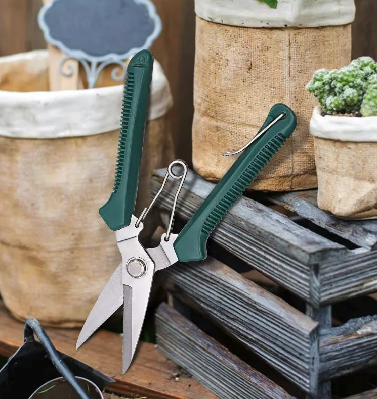 1pc Garden Pruning Shears Stainless Steel Bonsai Scissors Cutter - NEW gallery