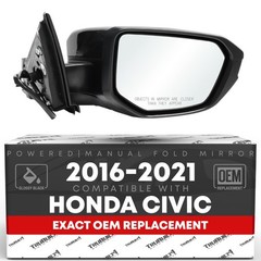Passenger Side Mirror Replacement – Compatible with 2016-2021 Honda Civic – P…