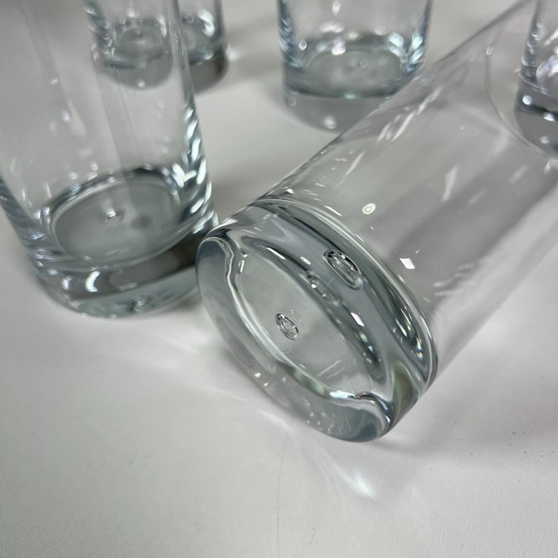 Rain Drop Heavy Weighted Bar Tall Cocktail Drink Glass Glasses NEW! Lot (5x) NEW gallery