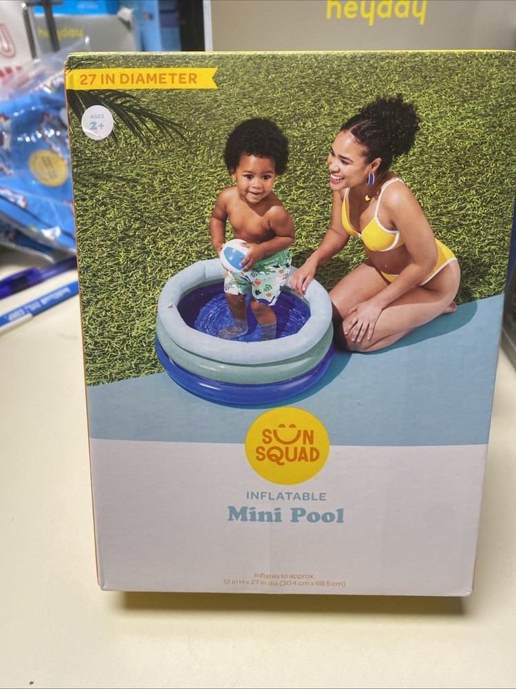 Sun Squad Inflatable Mini Pool for children 27” Diameter