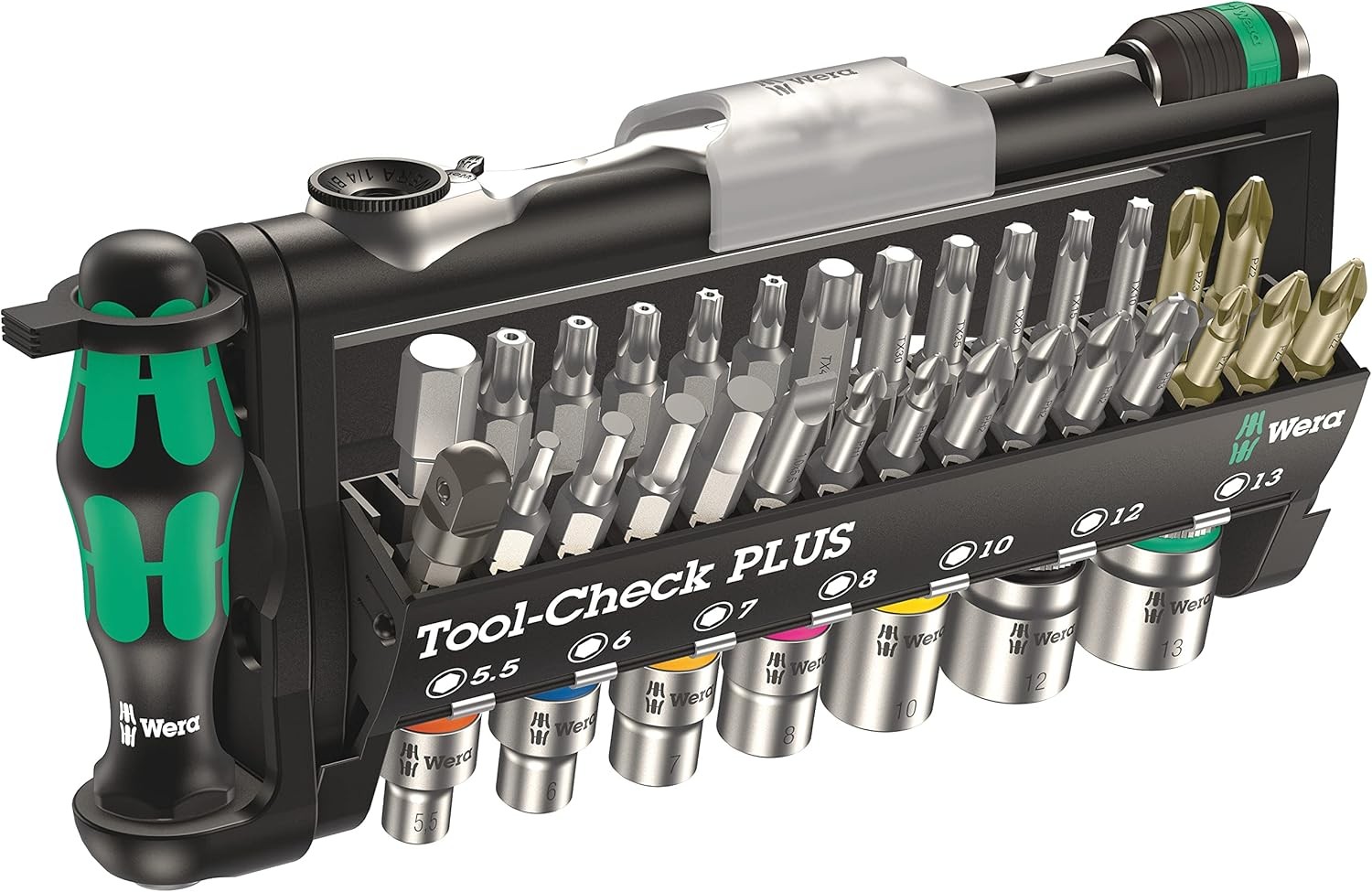 Wera 056490 Tool-Check Plus Bit Ratchet Set with Sockets - Metric gallery