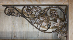 1-EXTRA LARGE ROSE Shelf Bracket,Garden Decor,Corner Corbels,Country Home Decor
