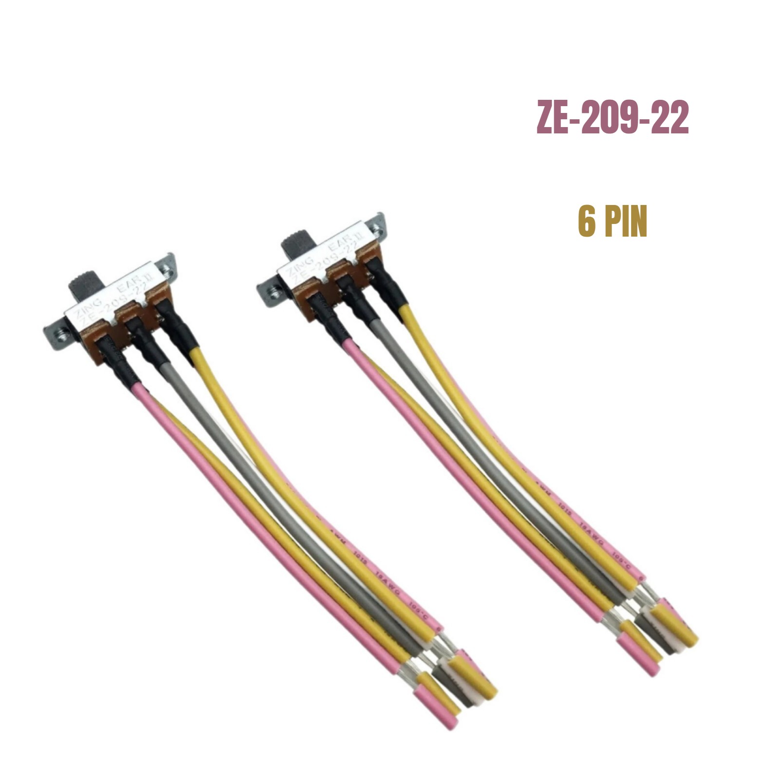 2Pcs Ceiling Fan Reverse Direction Slide Switch 6 Pin Ze-209-22 for Zing Ear gallery