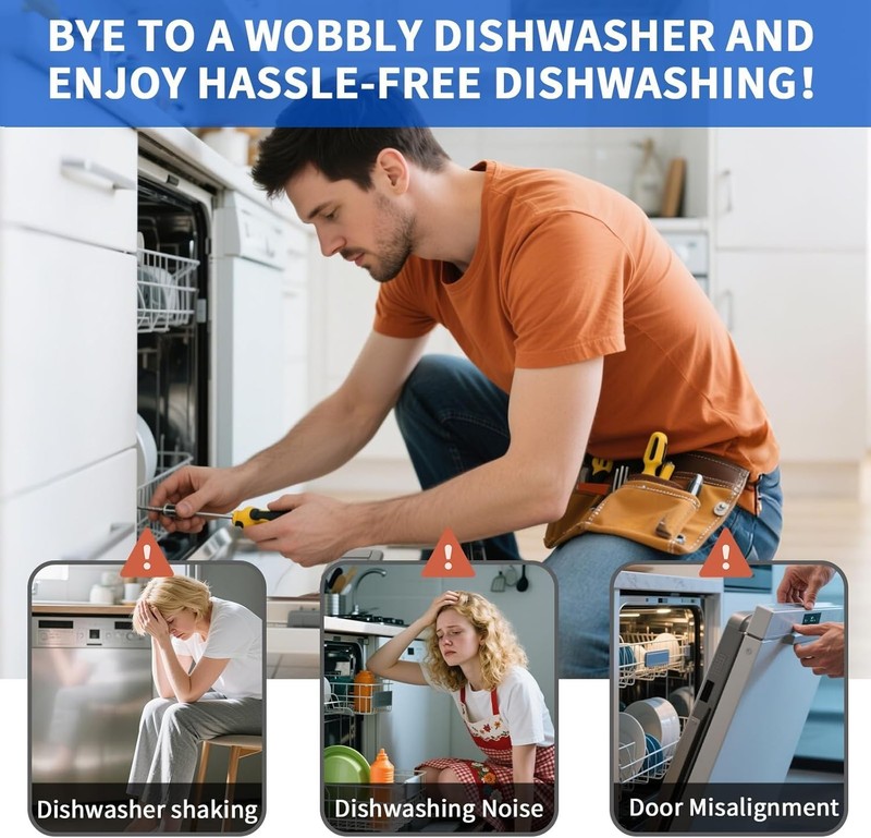 Dishwasher Mounting Brackets 2 Pack - Universal Fit for Major Brands gallery