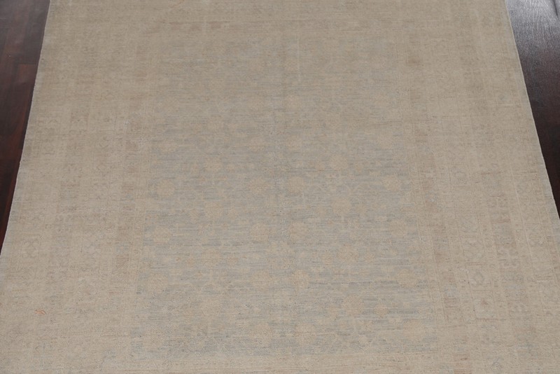 Handmade Transitional Muted Oushak Turkish Rug 8x10 Ft Vegetable Dye Wool Rug gallery