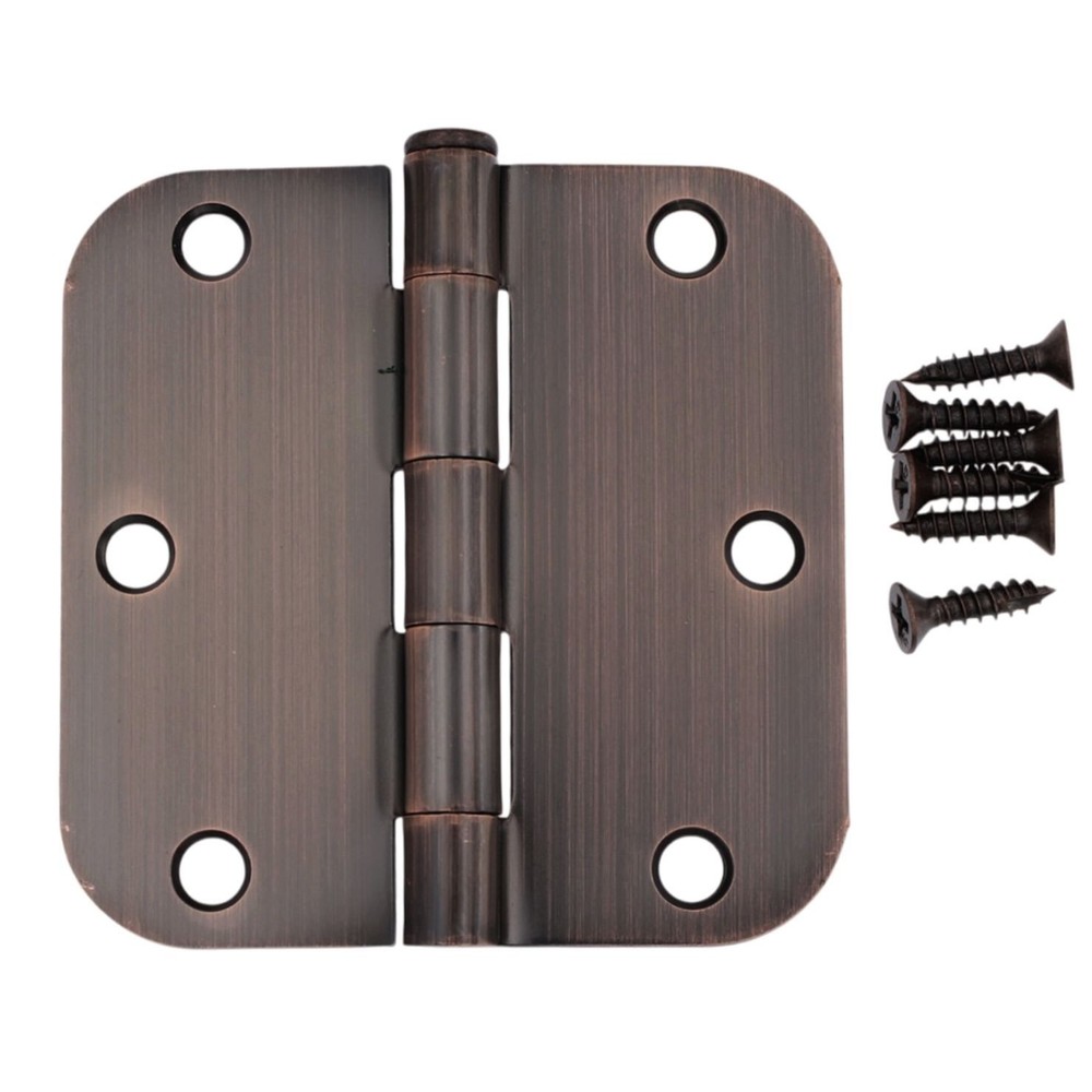 Warwick 3 1/2" Door Hinges 5/8" Radius Corner Bronze BDA3012BZ