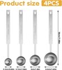 4Pcs Long Handle Measuring Spoons Set, 7 Inches Stainl Steel Measuring gallery