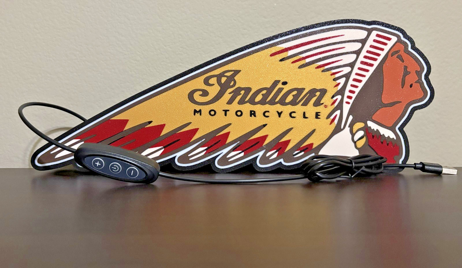 Lighted Indian Motorcycle Sign gallery