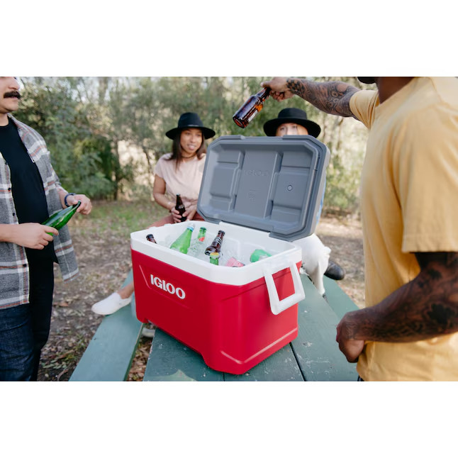 Igloo Latitude Red/gray 52 Quart(s) Hard Insulated Chest cooler-SALE gallery