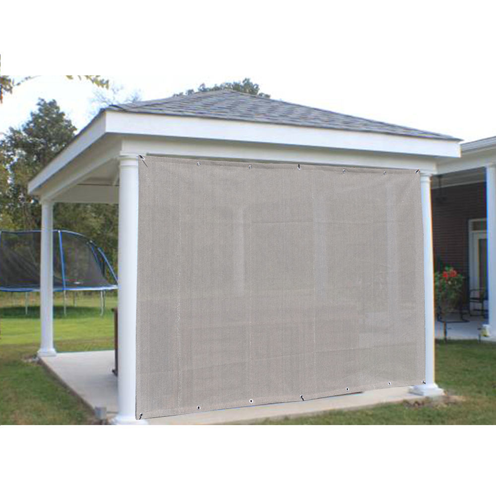 Patio Shade Privacy Panel w/ Grommets 4S Pergola Cover Mesh 90% UV Block Smoke gallery