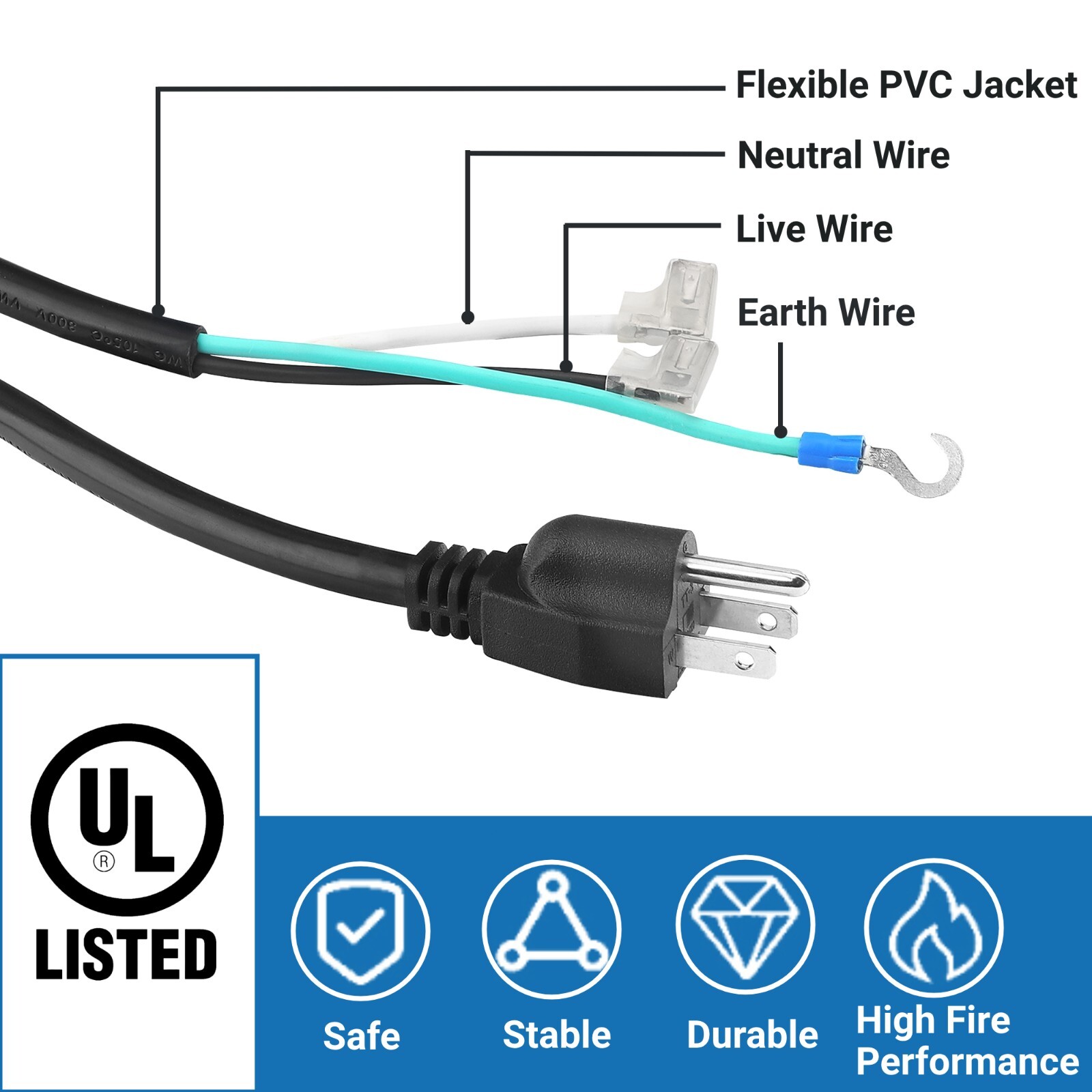 6FT Pool Pump Power Cord Replacement for Hayward Pool Pump Power Flo Catridge gallery