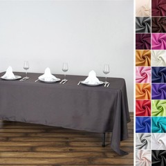 72×120-Inch RECTANGULAR Polyester Tablecloths Restaurant Catering Home Wedding