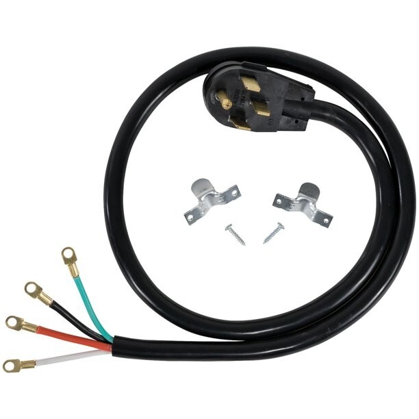 CERTIFIED APPLIANCE ACCESSORIES 4 PRONG ELECTRIC RANGE CORD 4' BRAND NEW 90-2060 gallery