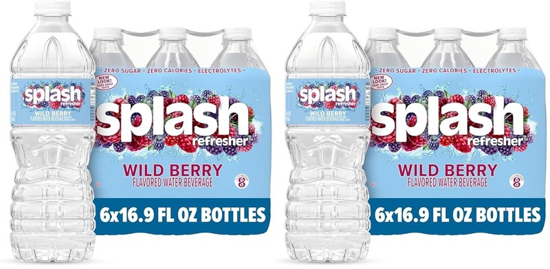 Electrolyte Enhanced Splash Blast Wild Berry Water | 12 x 16.9 Fl Oz Bottles gallery