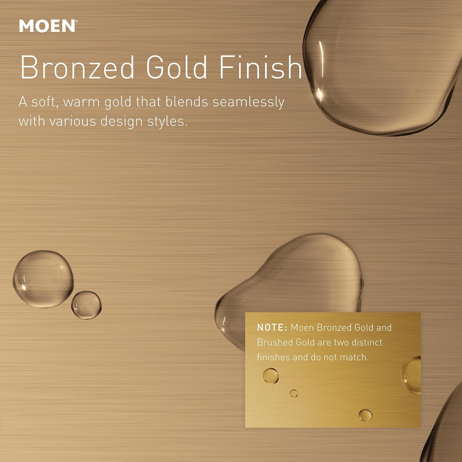 NEW CONDITION Moen Glyde Bronzed Gold High Arc Roman Tub Faucet, T373BZG gallery