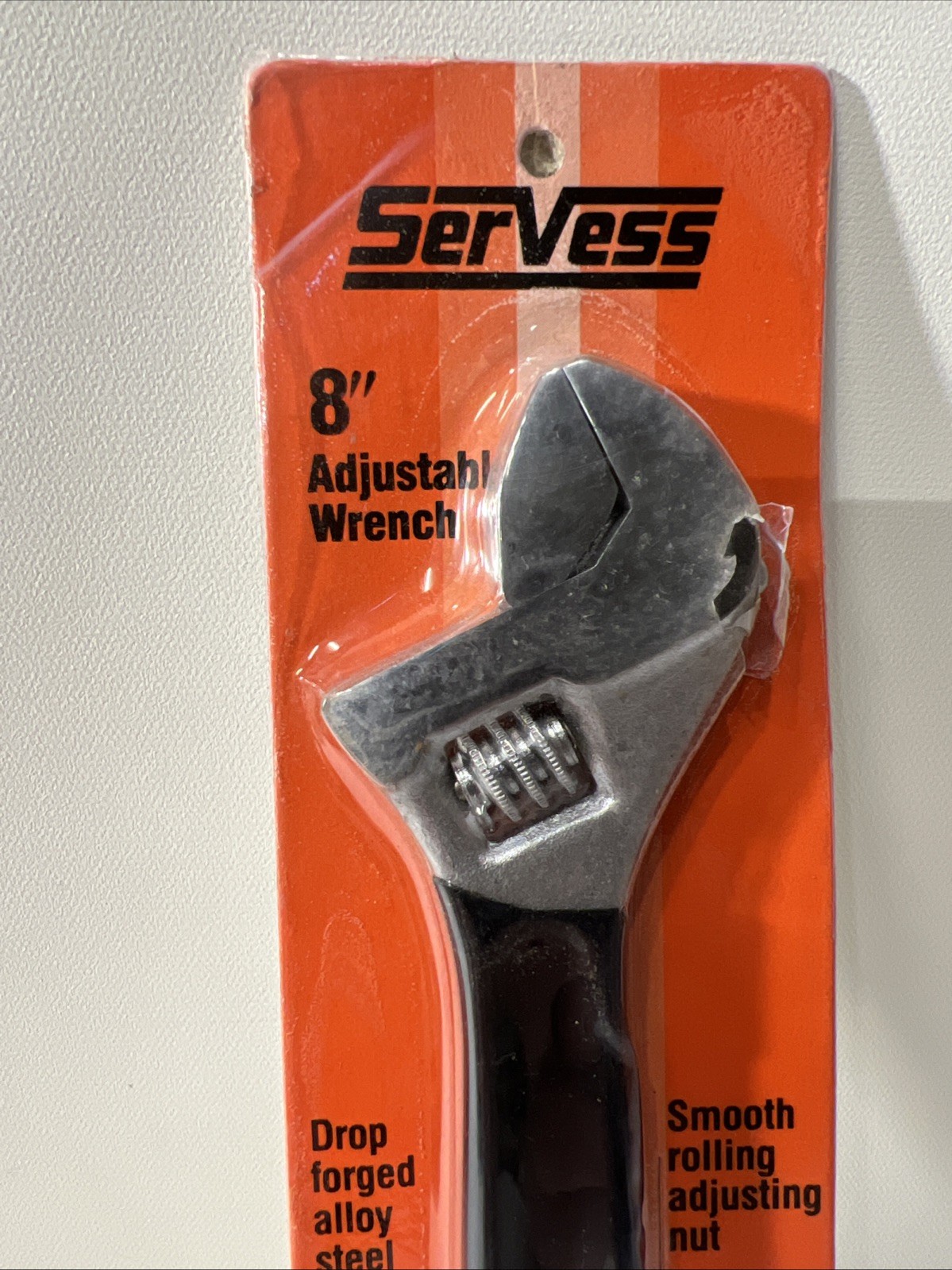 8" Servess Adjustable Wrench True Value 608s New Old Stock Original Package USA gallery