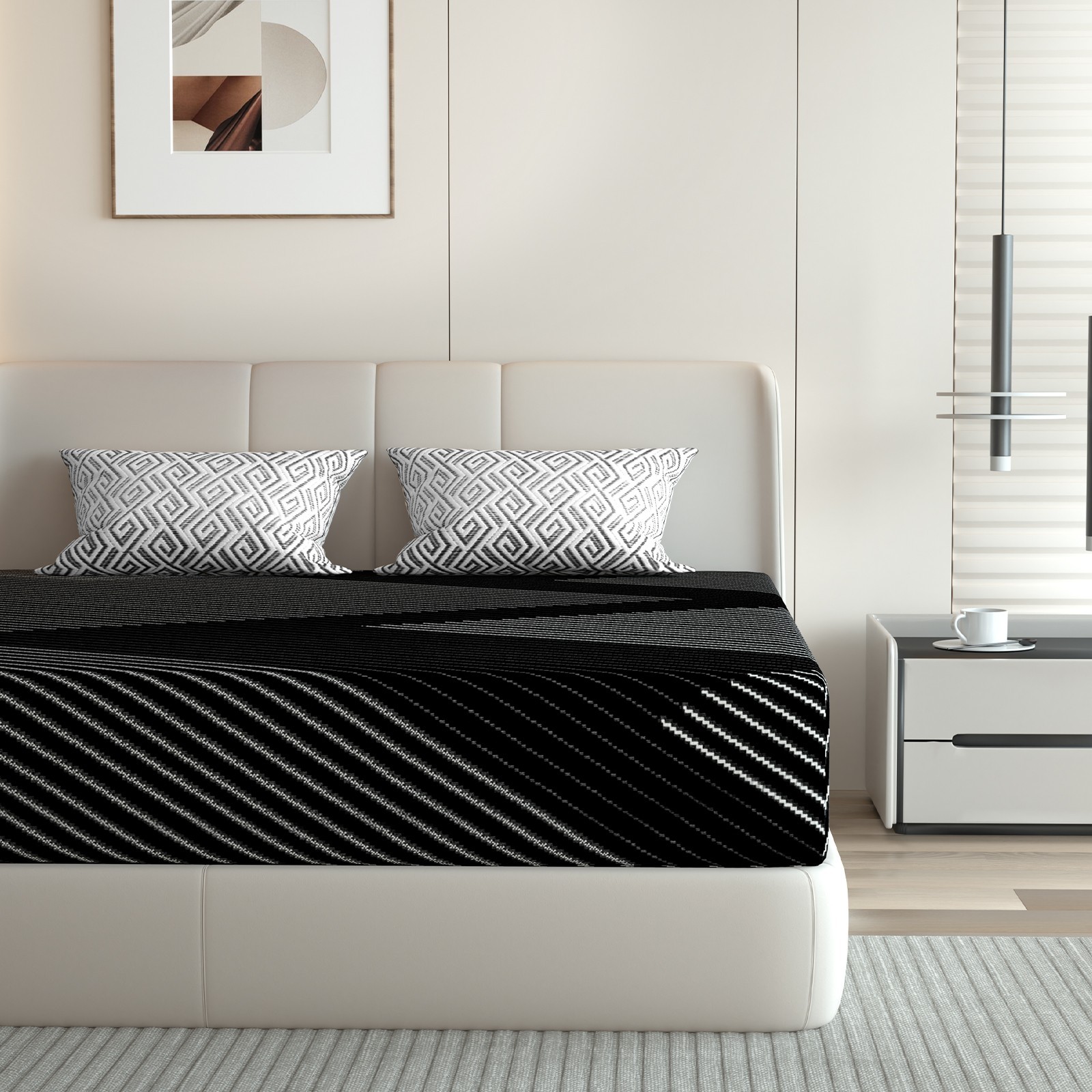 Cooling Memory Foam 12" Queen Mattress in a Box Medium Firm for Pressure Relief gallery
