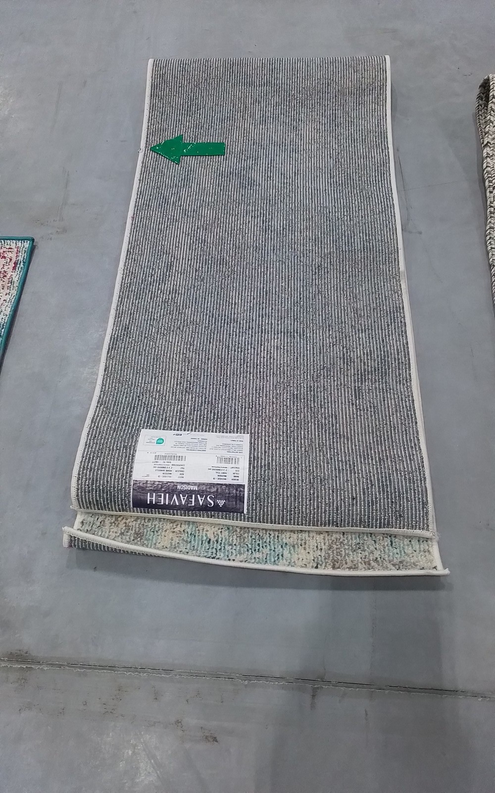 IVORY / TEAL 2'-0" x 8'-0" Damaged Rug, Reduced Price 3172810321 MAD453C-28 gallery