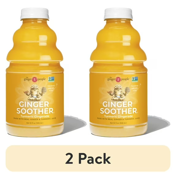 (2 pack) The Ginger People - Ginger Soother Juice Drink with Turmeric - 32 fl. o gallery