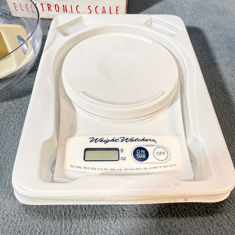 Weight Watchers Electronic Kitchen Scale Digital Food Portion Control White Bowl gallery