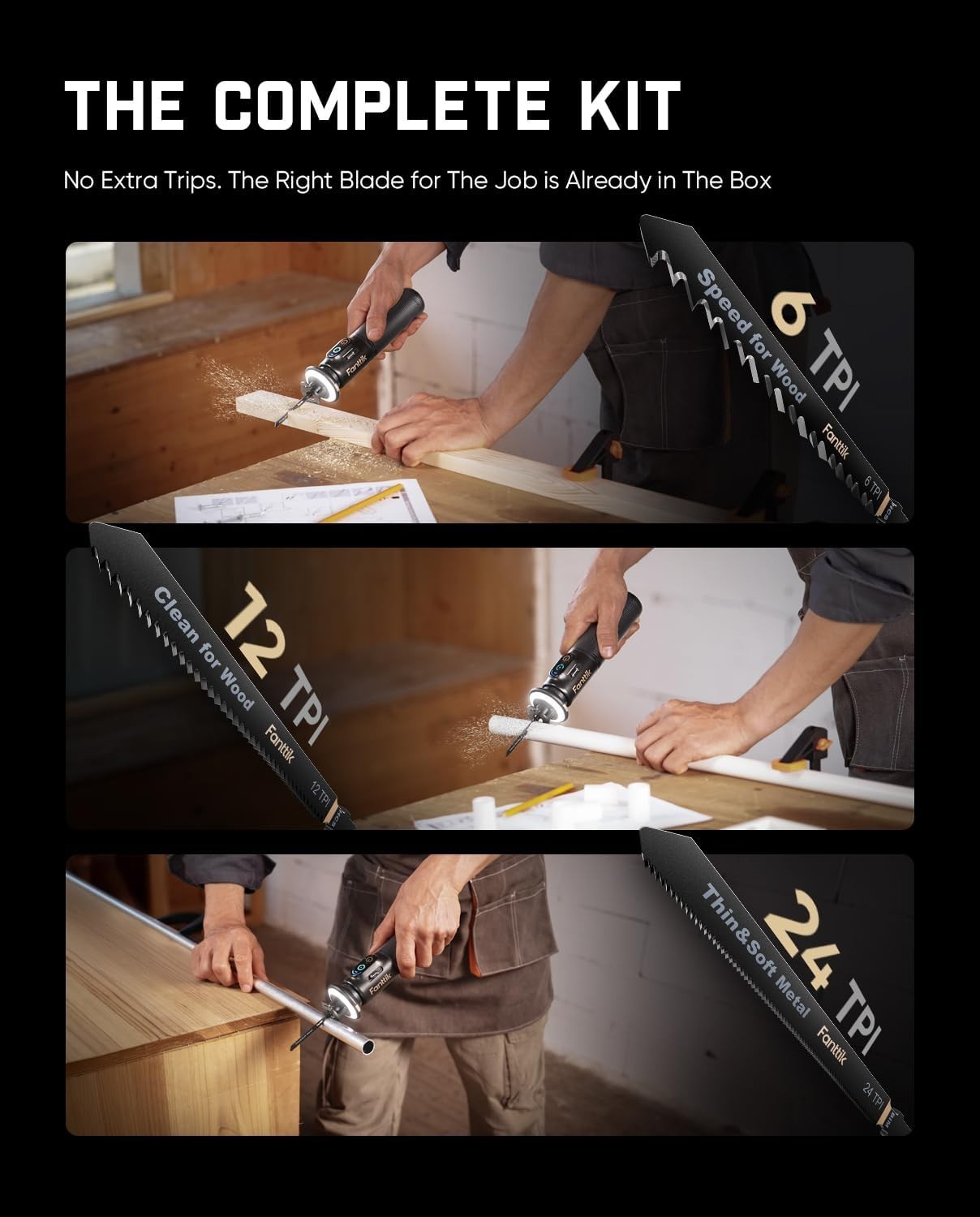 Fanttik R11 Pro Brushless Cordless Mini Reciprocating Saw gallery