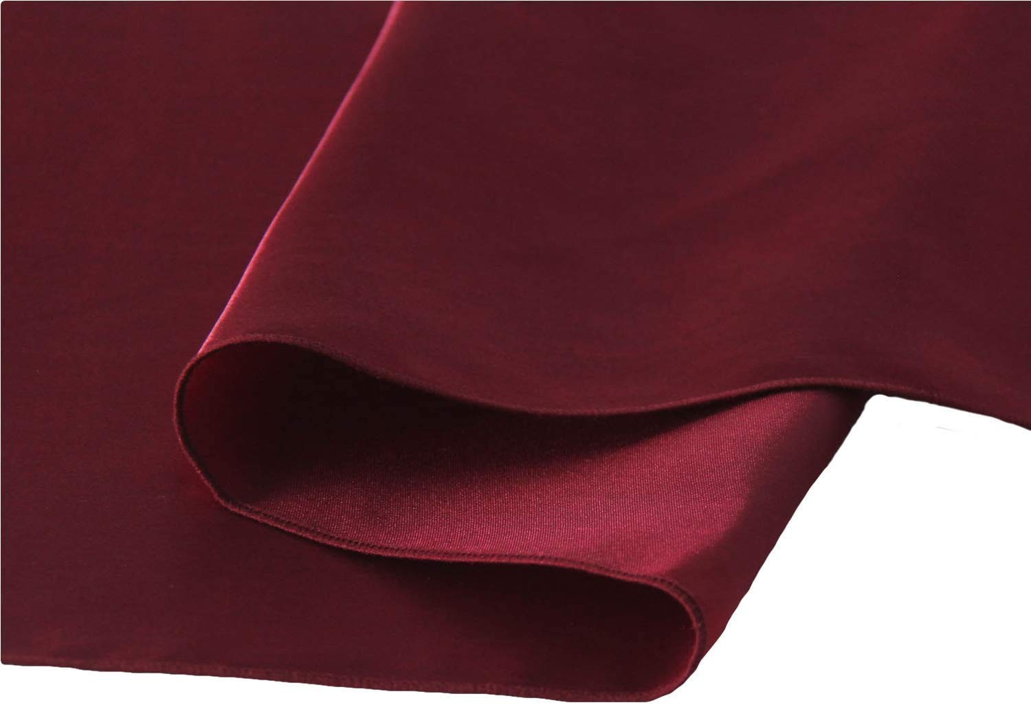 5 PCS Satin Table Runner Wedding Banquet Decoration 12x108 Inch Burgundy gallery
