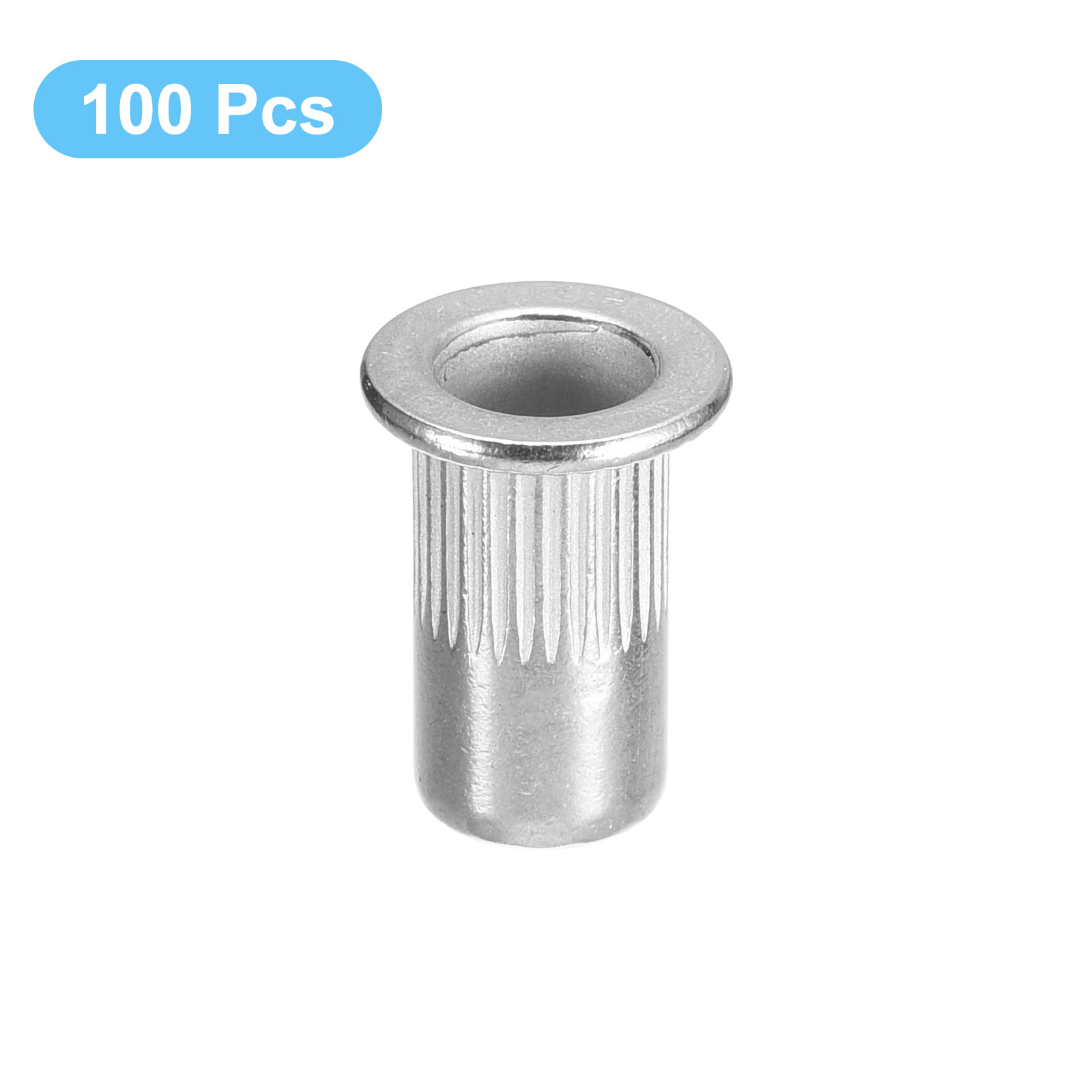 100pcs #10-32 Rivet Nuts 304 Stainless Steel Flat Head Threaded Insert Nuts gallery