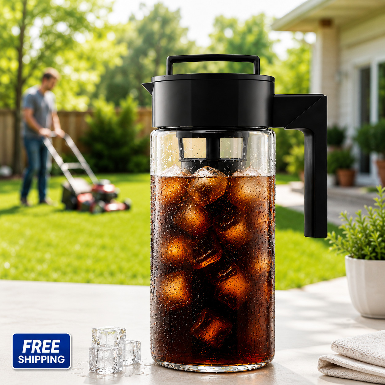 Deluxe Cold Brew Coffee Maker 32oz BPA-Free Airtight Fine Mesh Filter gallery