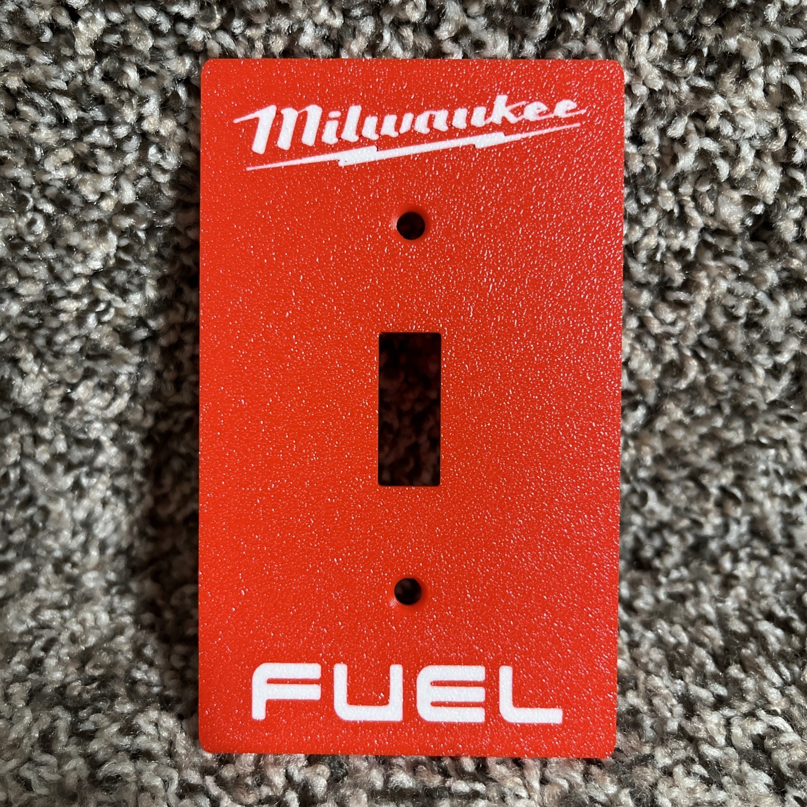 Milwaukee Fuel Light Switch Face Plate Man Cave Garage Shop NEW! gallery