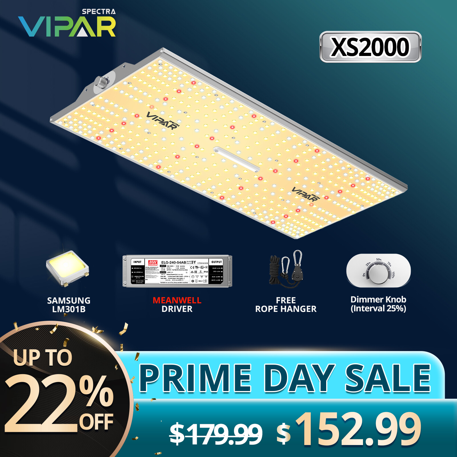 2024 Newest VIPARSPECTRA XS2000 Led Grow Light Full Spectrum Indoor Veg Flower gallery