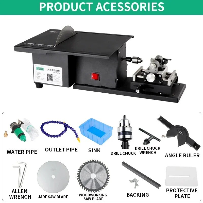 1850W Small Engraving Machine Multi-functional Jade Grinding and Cutting Machine