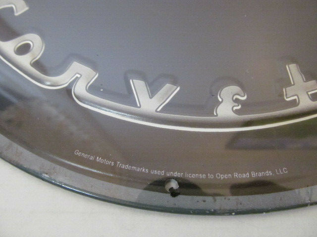 Open Road Brands Chevrolet Corvette Round Hanging Embossed Metal Sign gallery