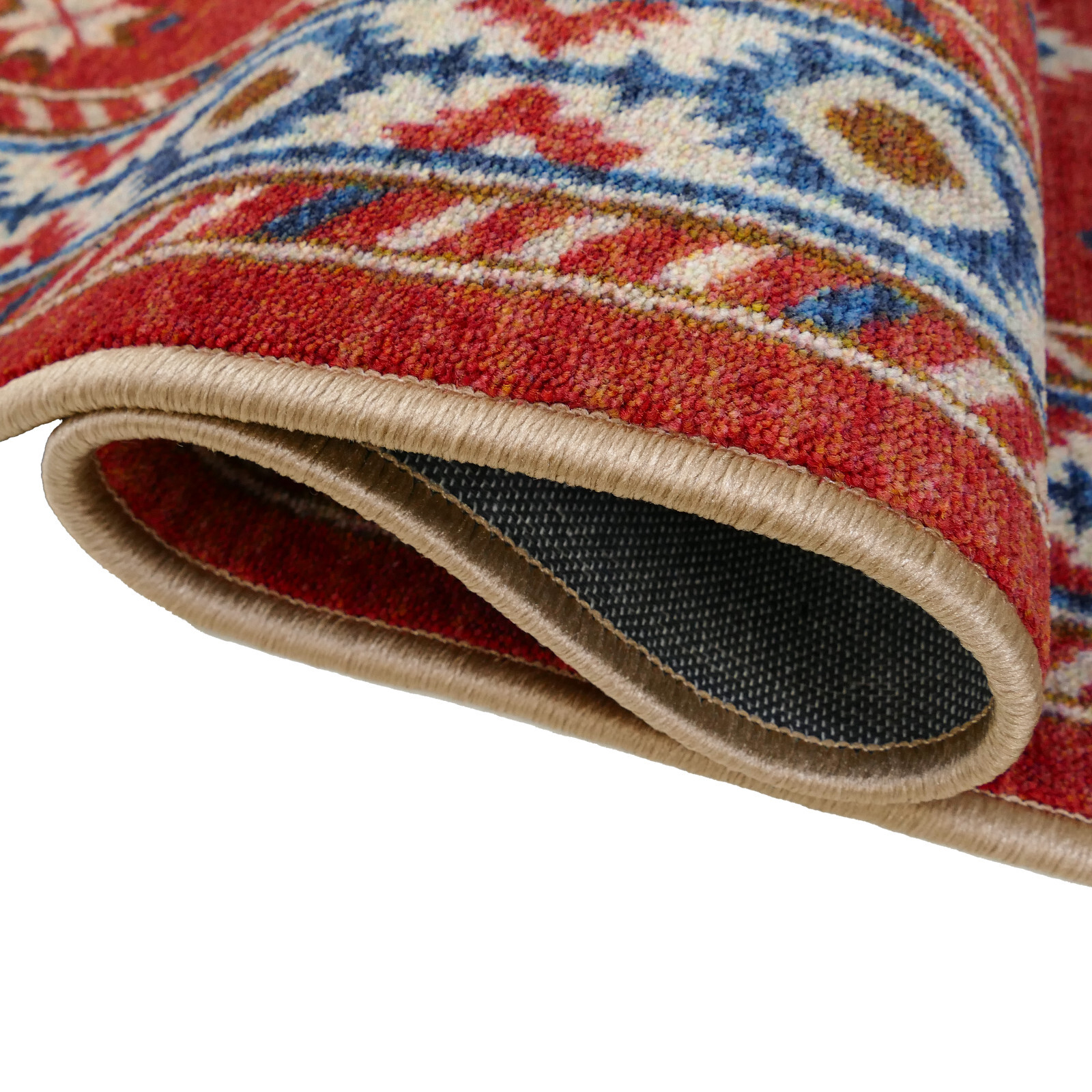 Custom Size Canvas Back Medium Profile Southwest Orange Design Rug gallery