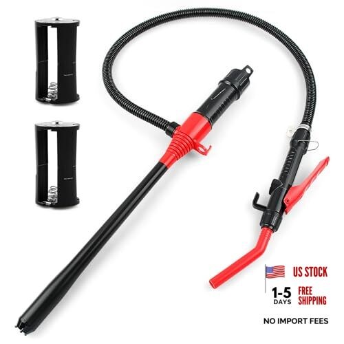 Battery-Powered Transfer Pump - Portable Electric Siphon for Gas, Diesel gallery