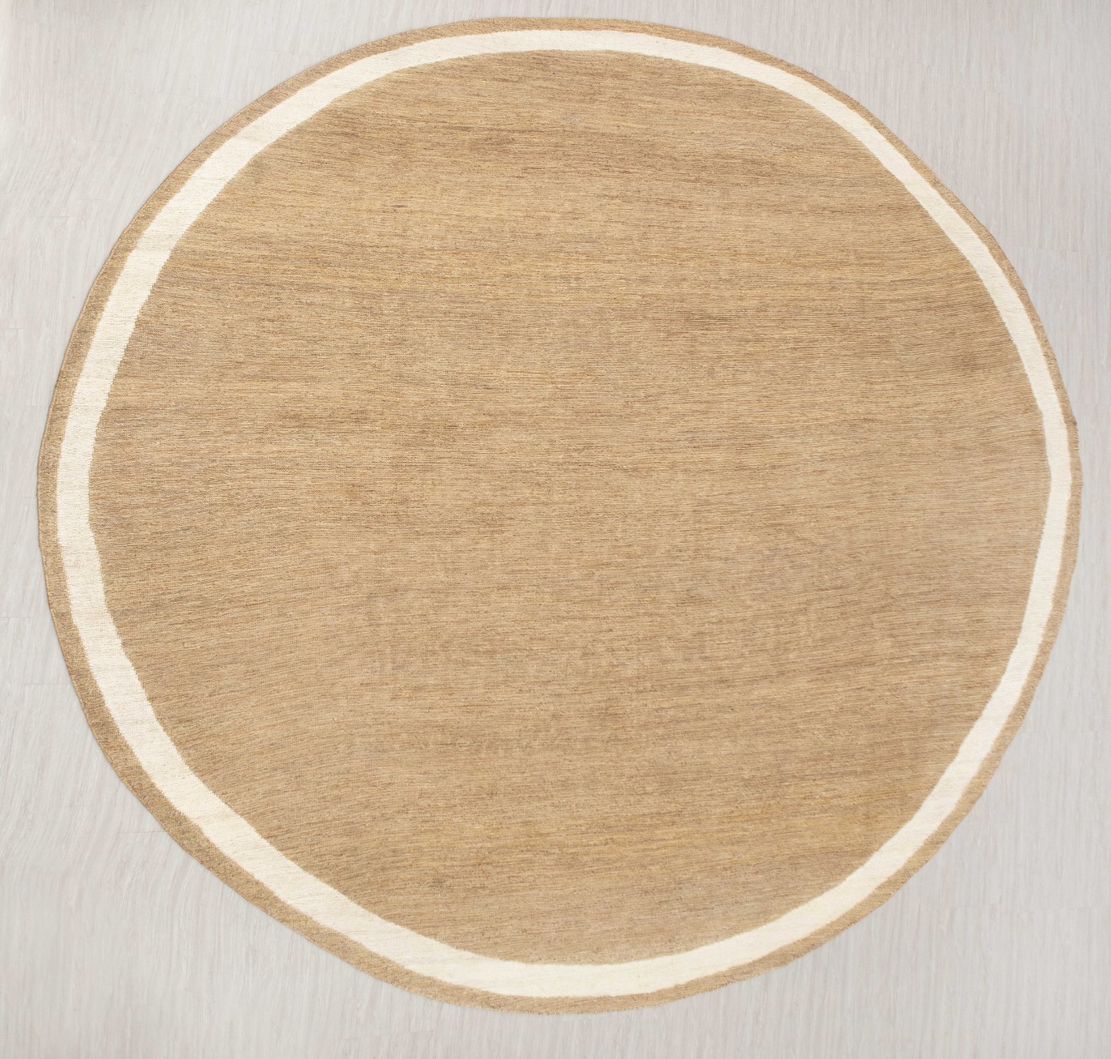 16x16 Ft Round Large Size Rug Handmade Natural White Jute Heavy Traffic Rug gallery