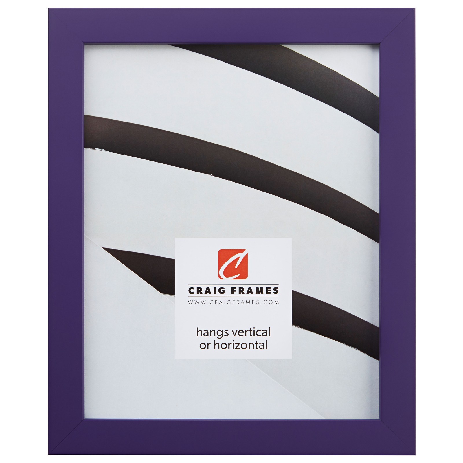 Craig Frames Confetti, Modern Purple Solid Wood Picture Frame gallery