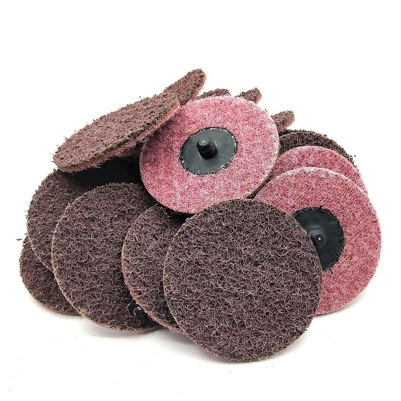 25 Pcs 3" Medium Red Nylon Surface Conditioning Discs for Grinding Polishing gallery