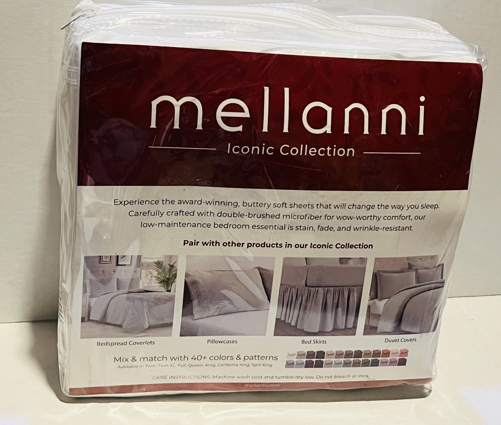 Mellanni White KING Brushed Microfiber Sheet Set 4 Piece Iconic Collection U51C gallery