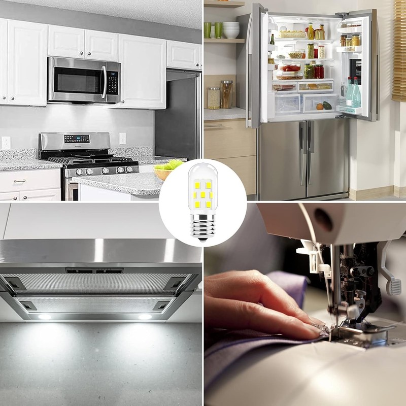 Energy Saving Dimmable E17 LED Bulbs - Bright 6000K Daylight for Kitchen, 4 Pack gallery