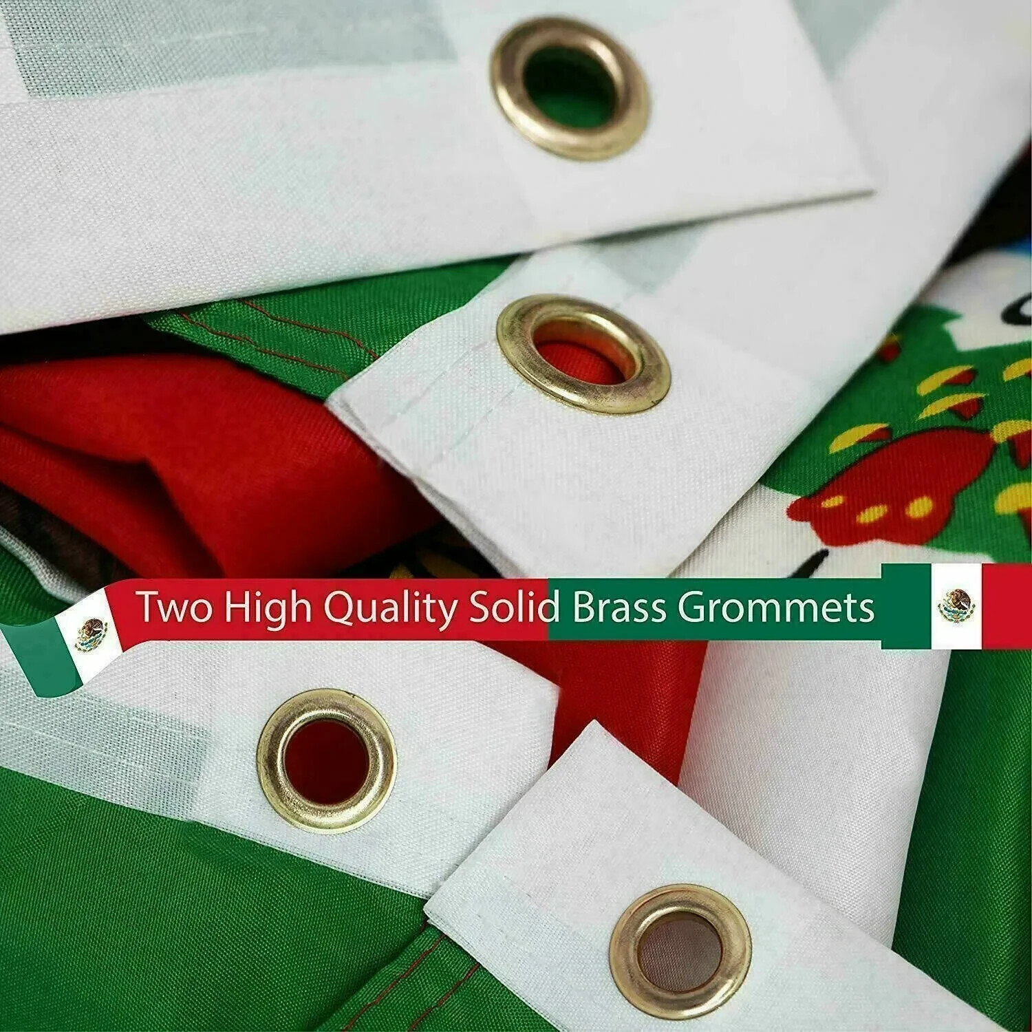 New 5’x8’ Polyester MEXICO FLAG Mexican Banner Pennant Bandera Indoor Outdoor gallery