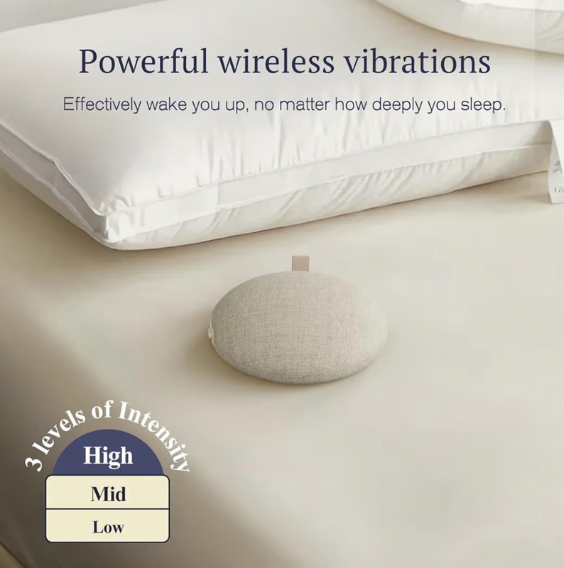 Extra Loud Alarm Clock with Wireless Bed Shaker Vibrating Dual Alarm wLight Wake gallery