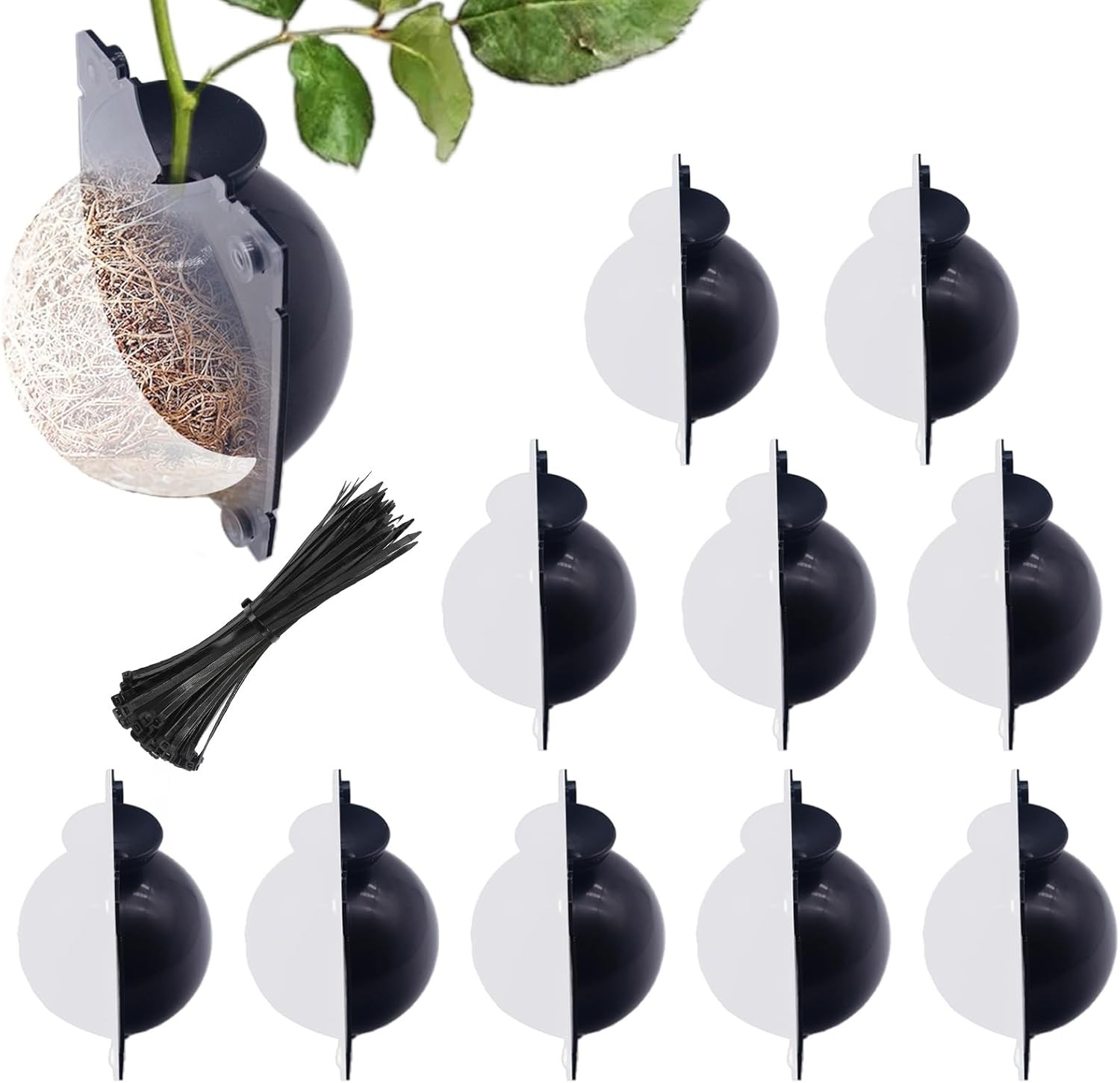 10 PCS Air Layering Propagation Kit -Thicker Version with Reusable Half Transpar gallery
