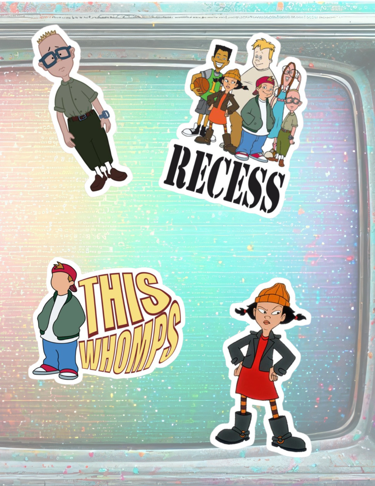 Recess Retro Cartoon 4pc Sticker Pack gallery