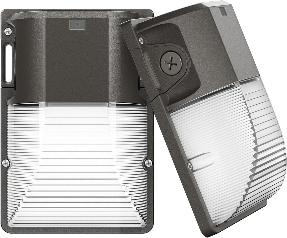 2 Pack 30W LED Wall Pack Light with Dusk to Dawn Sensor, 3600LM, 5000K Daylight