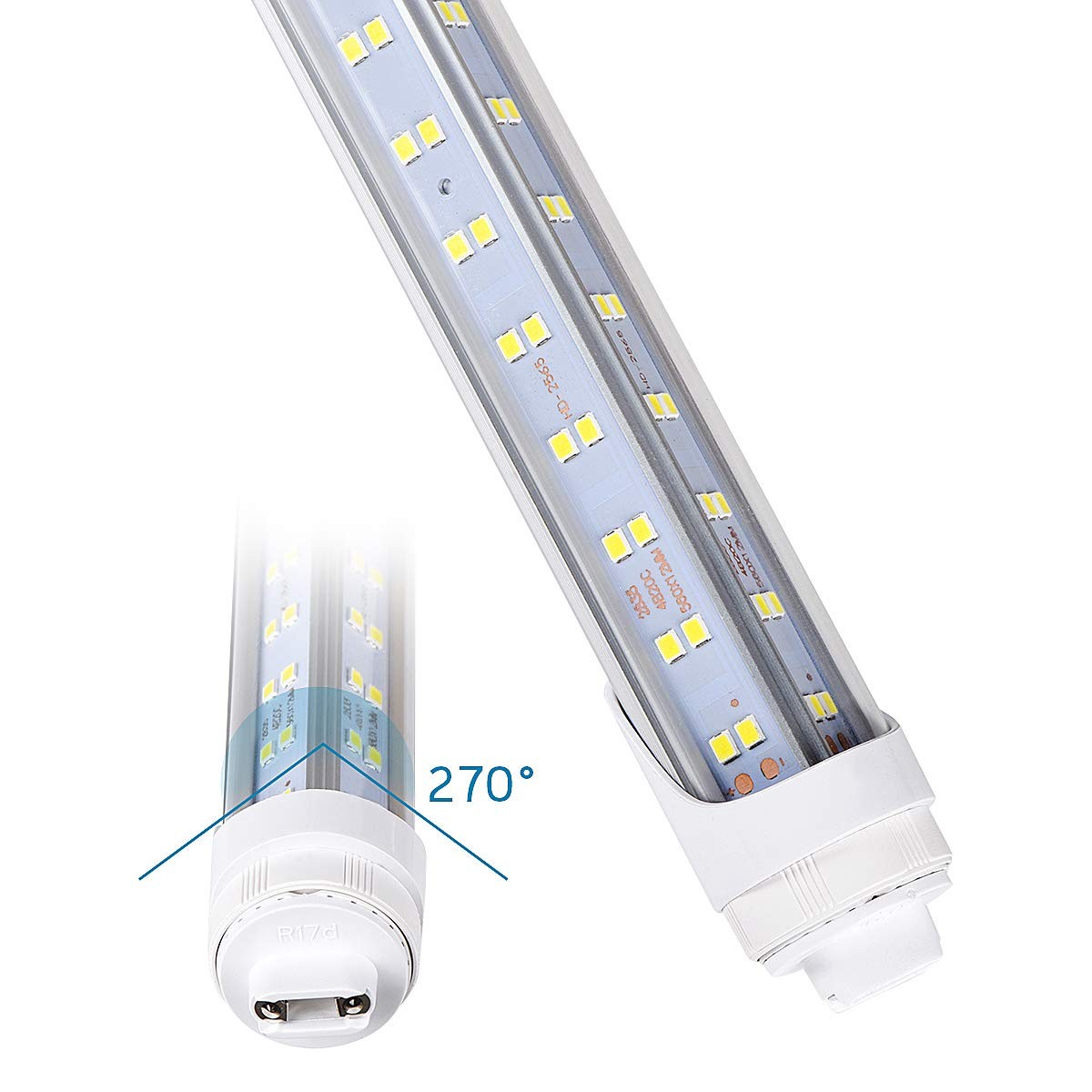 LED Bulb 8FT R17D 5000K Daylight T8 T10 T12 Replacement PCS-R17D Rotate gallery