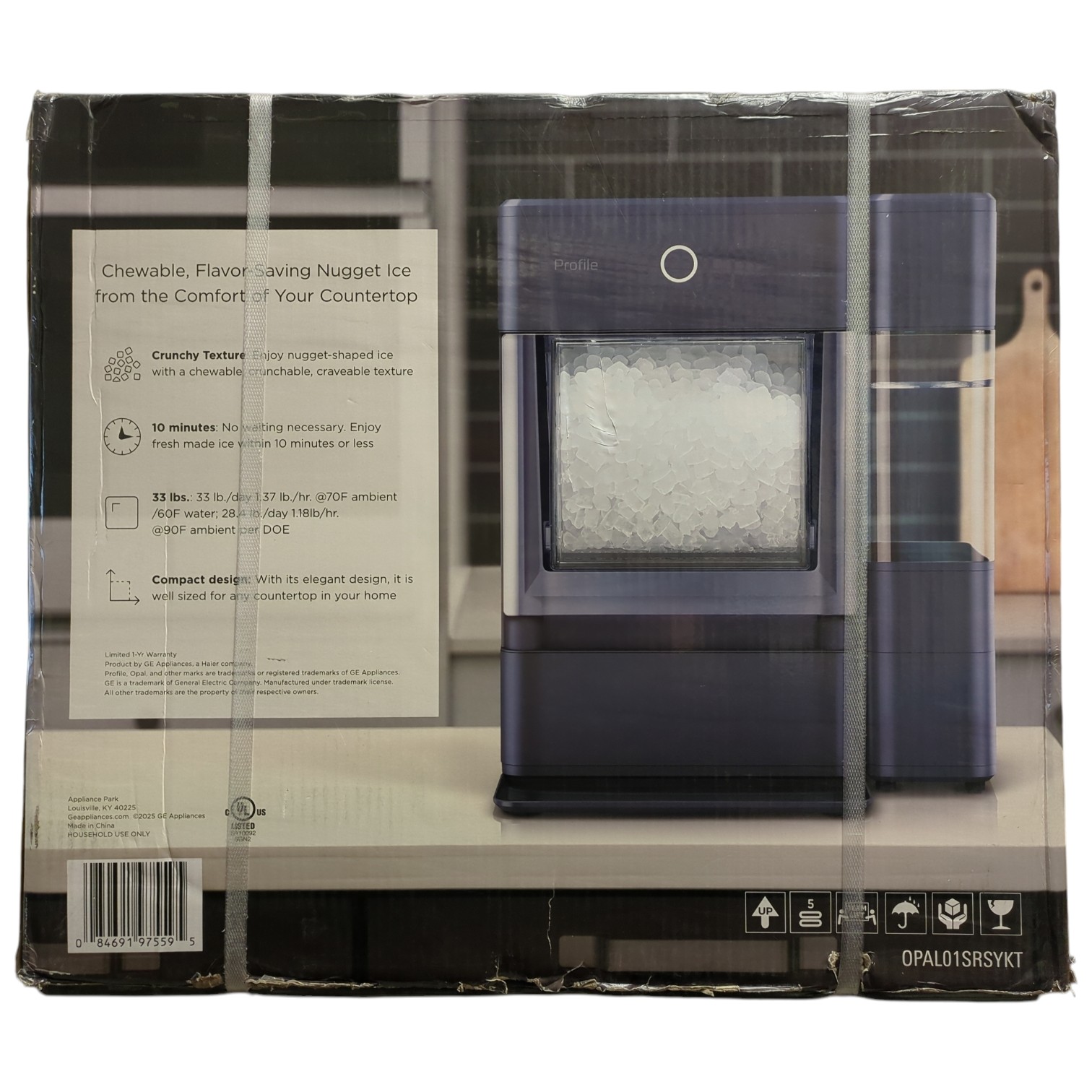GE Profile Opal Nugget Ice Maker with Side Tank, Countertop Icemaker, Sapphire gallery