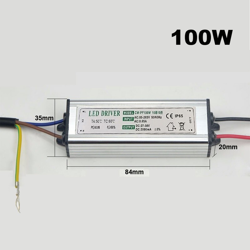 LED Driver Power Supply Transformator 10W 20W 30W 50W 70W 100W AC85-265V gallery